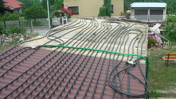 Sluneční kolektor z&nbsp;hadice